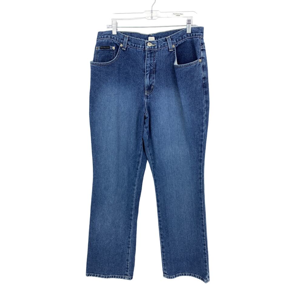 Vintage Y2K New York Jeans Womens 34" Bootcut Medium Wash Denim